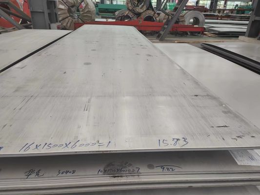 صفحه تخت فولاد ضد زنگ SUS304 2B سطح 4'×8' با نورد گرم